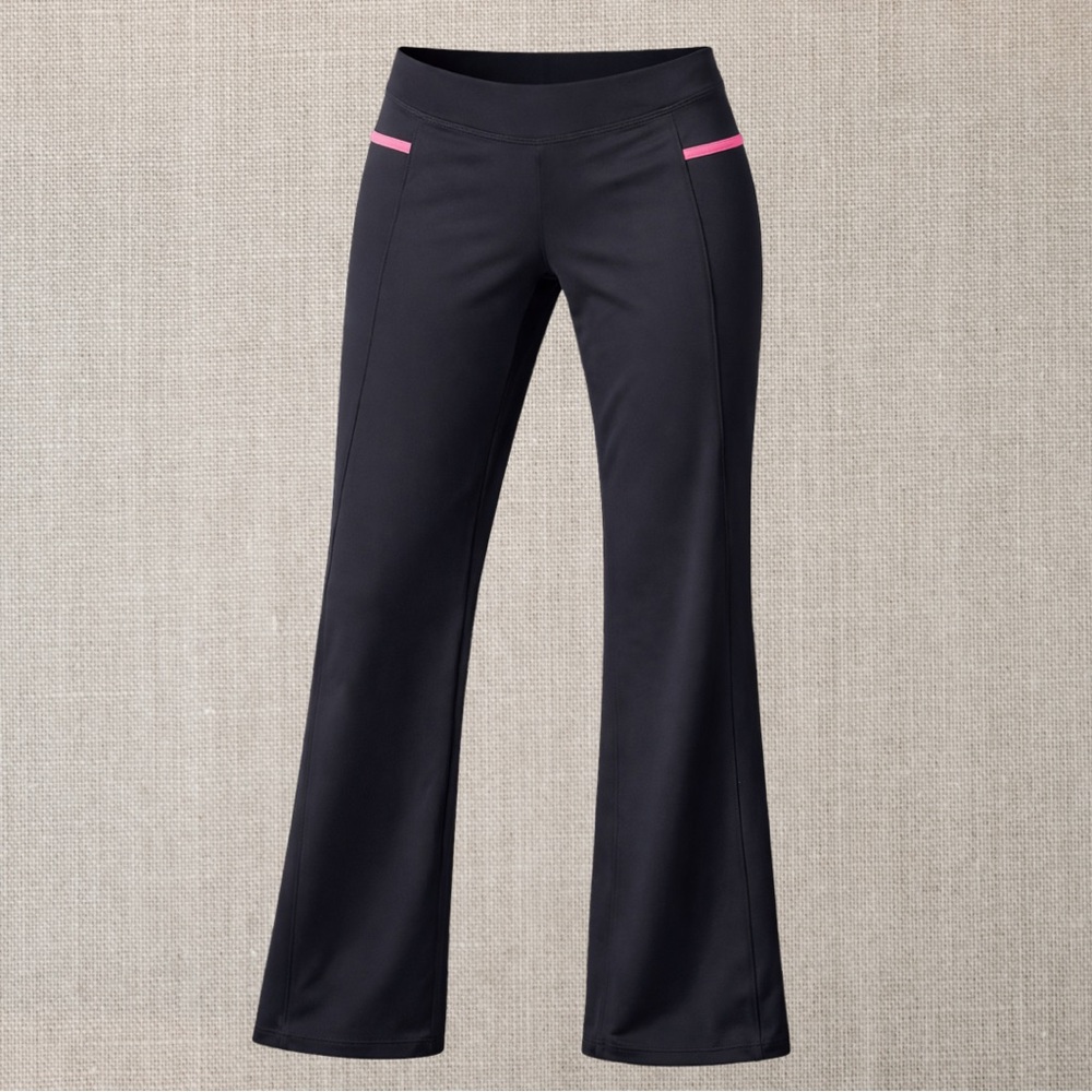 Lululemon Wide Leg Loose Fit Pant - Dark Grey/Pink Trim